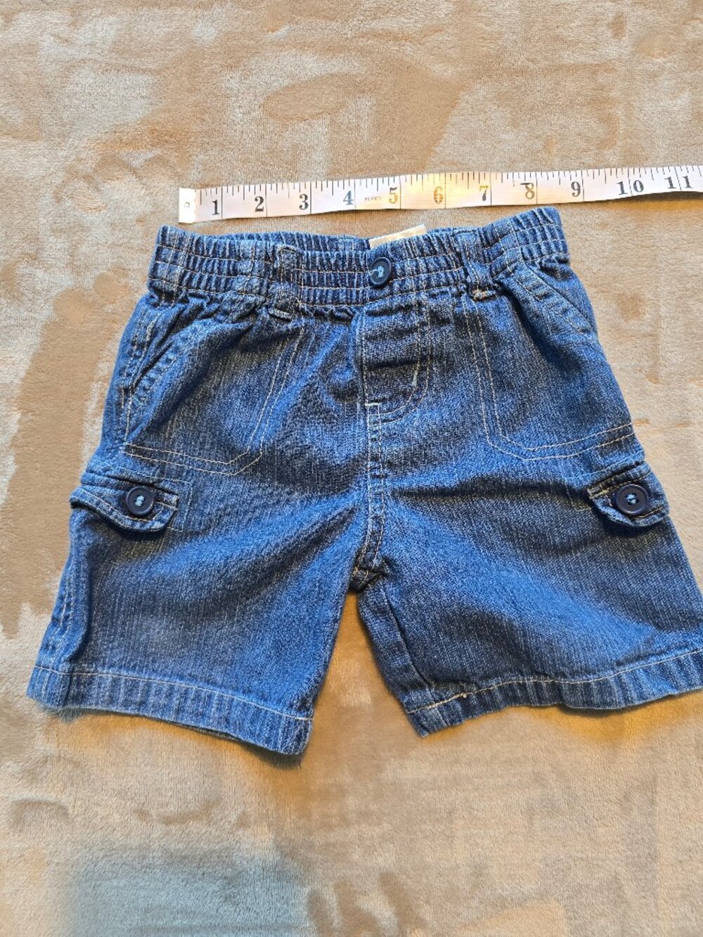 Beluga New York Toddler Boy Denim Cargo Shorts - Size 18M (Excellent Condition)